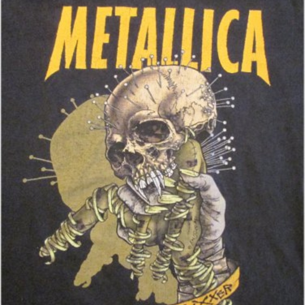 RARE Metallica Vintage " Fixxxer " Pushead GIANT Tag - Picture 3 of 9